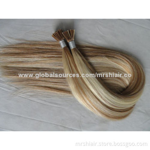 18-Inch Straight 100g (1g Per Strand Piano Color 10#/613# I-Tip Hair Extensions